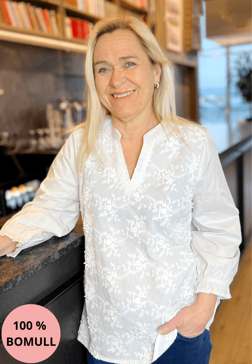 Irene blondebluse hvit
