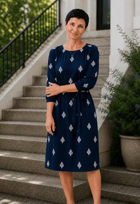 Hovedbilde Petra kjole blue orient
