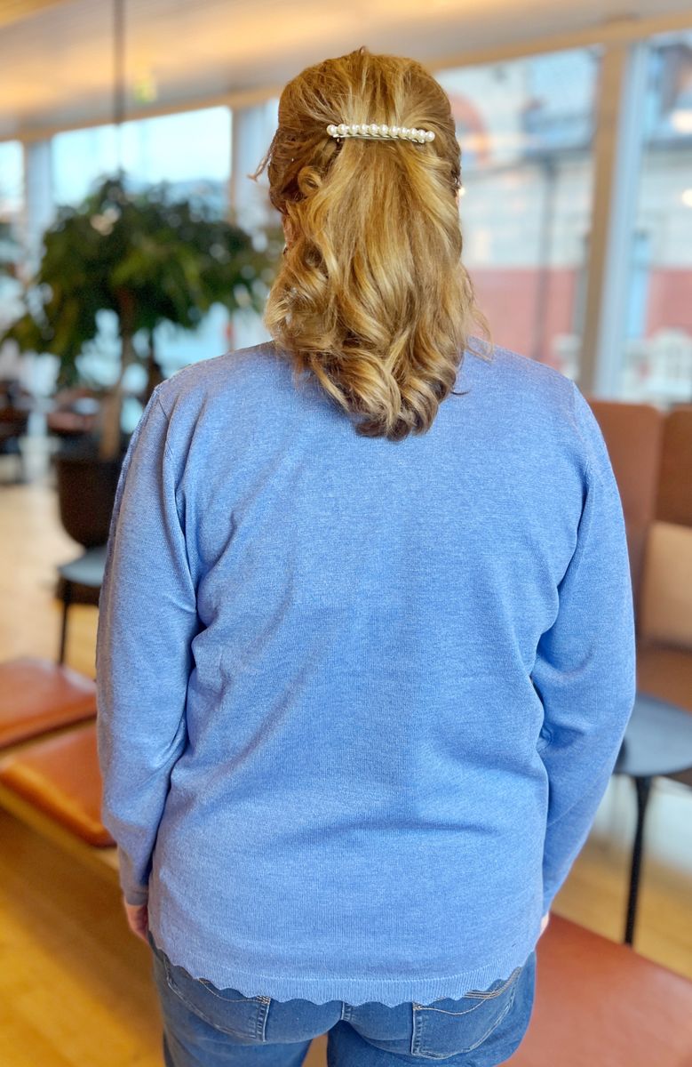 Helga genser blue melange 