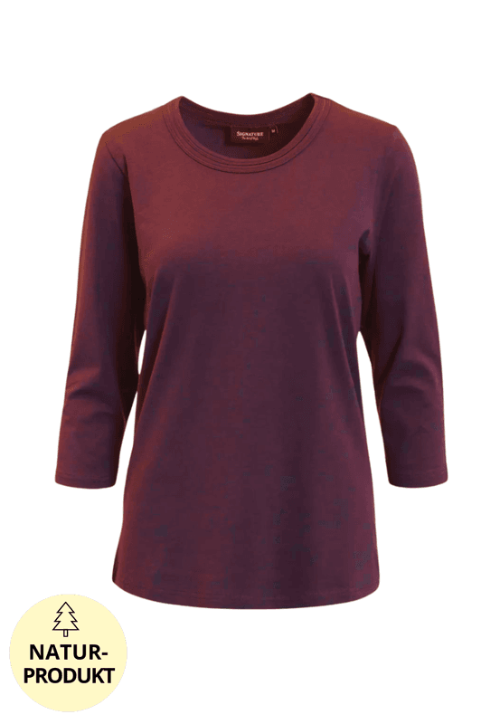 Mona basic topp burgunder