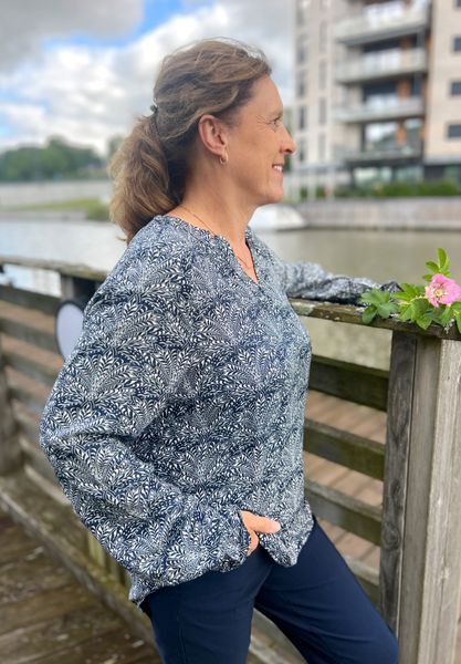 Hovedbilde Marion bluse blå påfugl