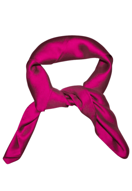 Skjerf ensfarget fuksia