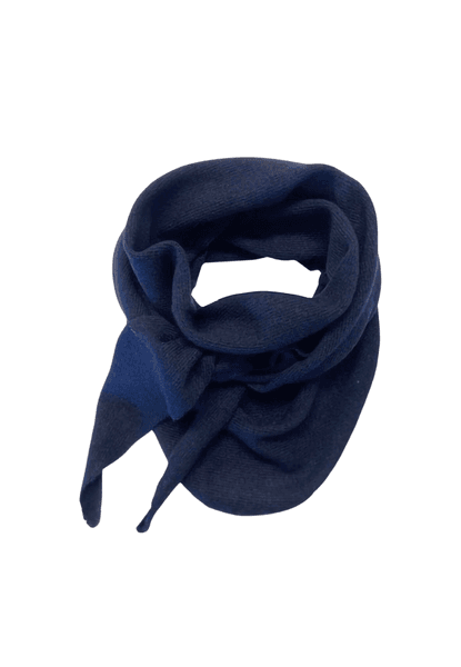 Hovedbilde Trekant-skjerf m/ull marineblå