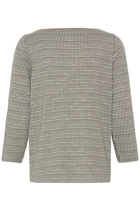 Irene topp olive grid