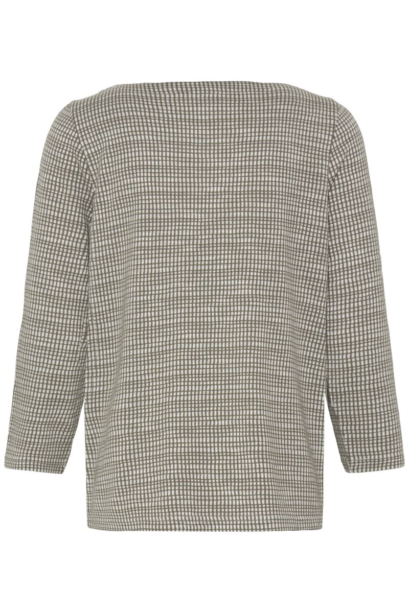 Irene topp olive grid