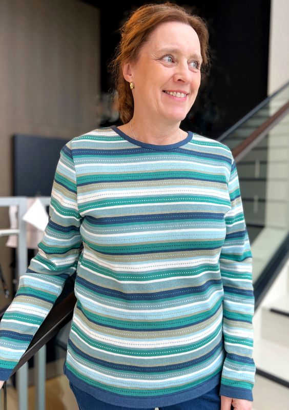 Lena genser Malakitt stripe