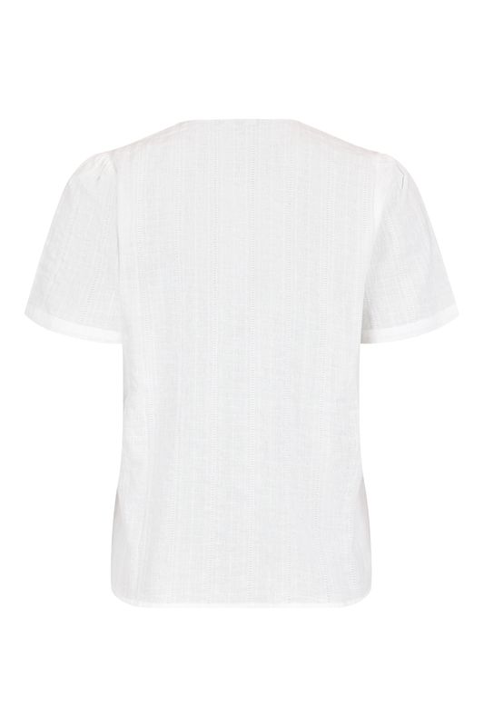 Andrea kortermet bomullsbluse 