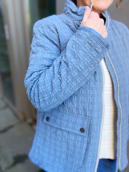 Hovedbilde Freia jakke quilted blue