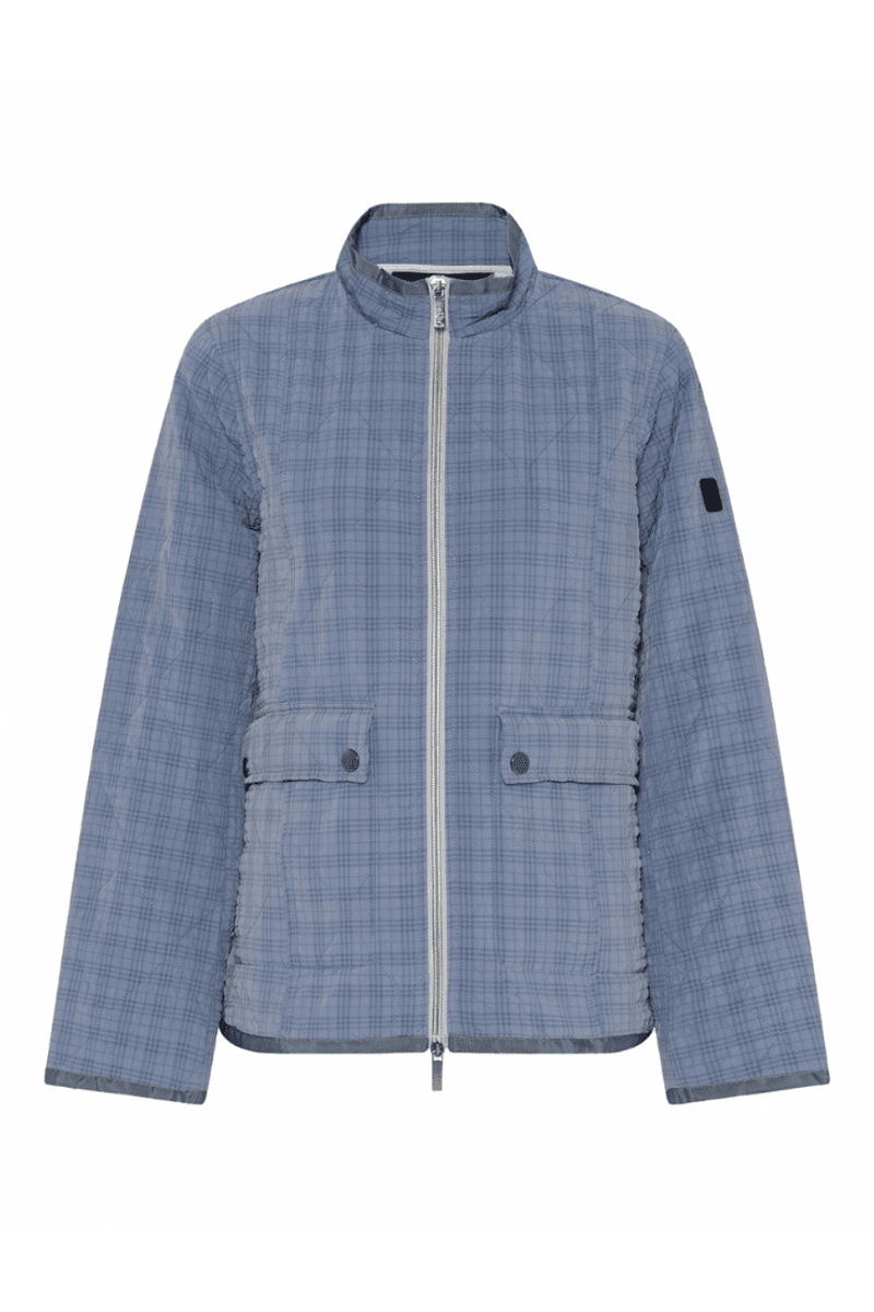 Freia jakke quilted blue