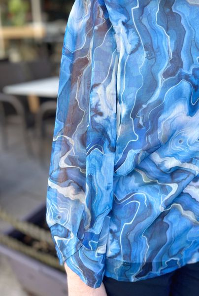 Hovedbilde Andrea bluse chiffon ocean