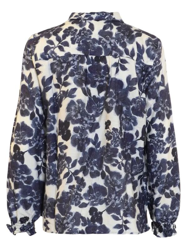 Aud bluse blå anemone