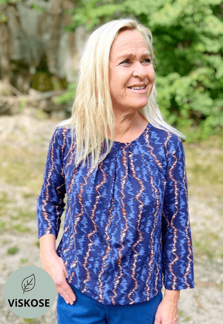Hovedbilde Sissel topp Zidzag blå