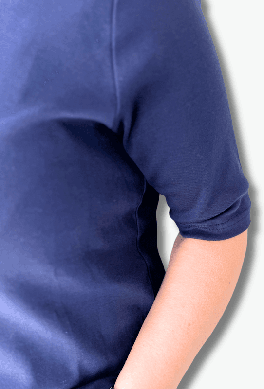 Inger t-shirt marineblå m/strass