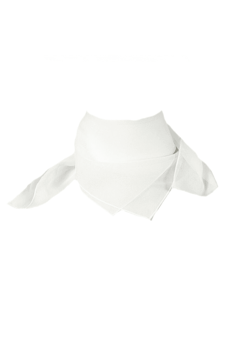 Skjerf chiffon hvit