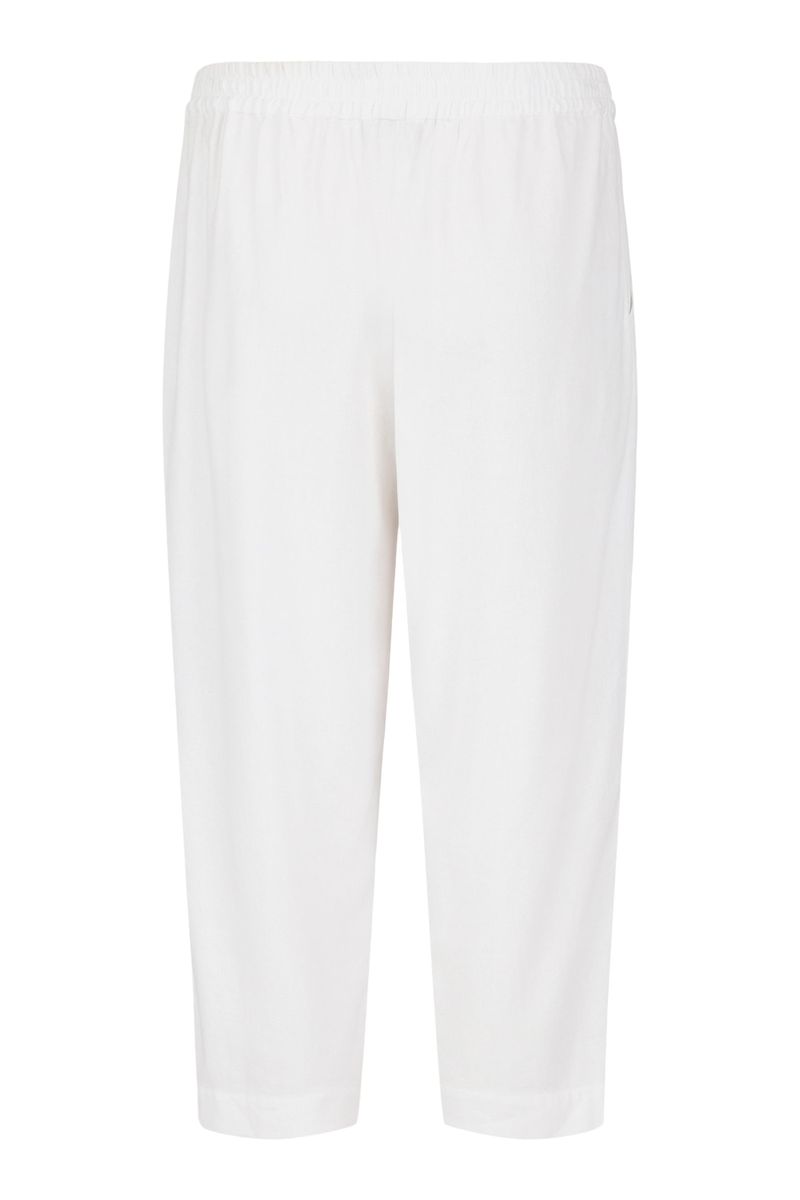Inger capri bukser lin hvit
