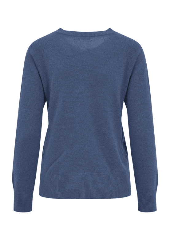 Anny myk ullcardigan blue melange