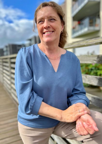 Hovedbilde Marion genser skiferblå