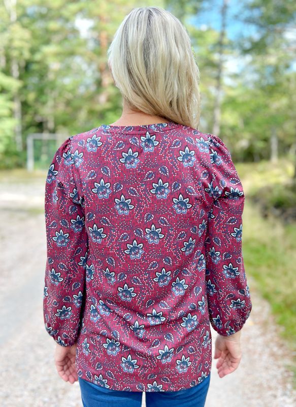 Aud topp burgunder blomst