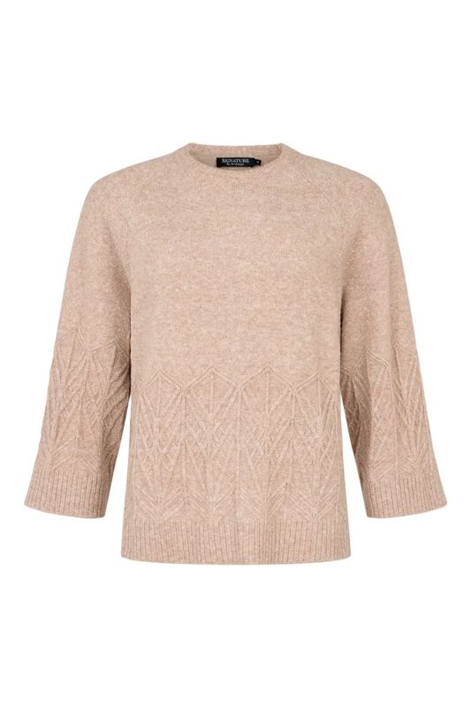 Vivian genser m/ ull cappuccino