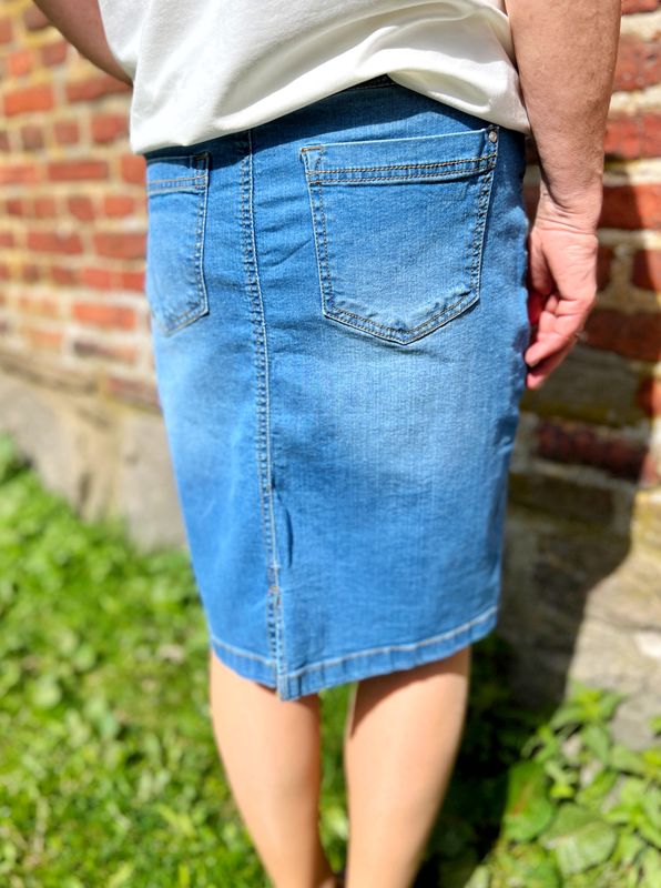 Janne olaskjørt lys denim