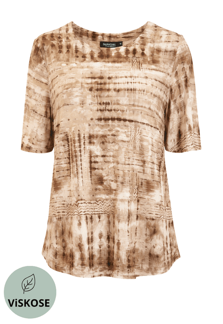 Hovedbilde Lisen t-shirt mocca batikk