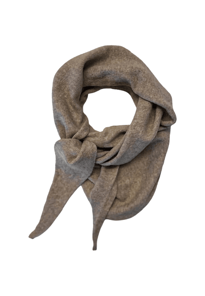 Hovedbilde Trekant-skjerf m/ull naturfarget