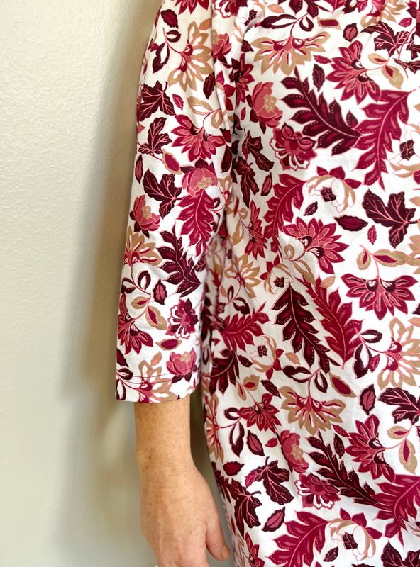 Vibeke nattkjole vinrød