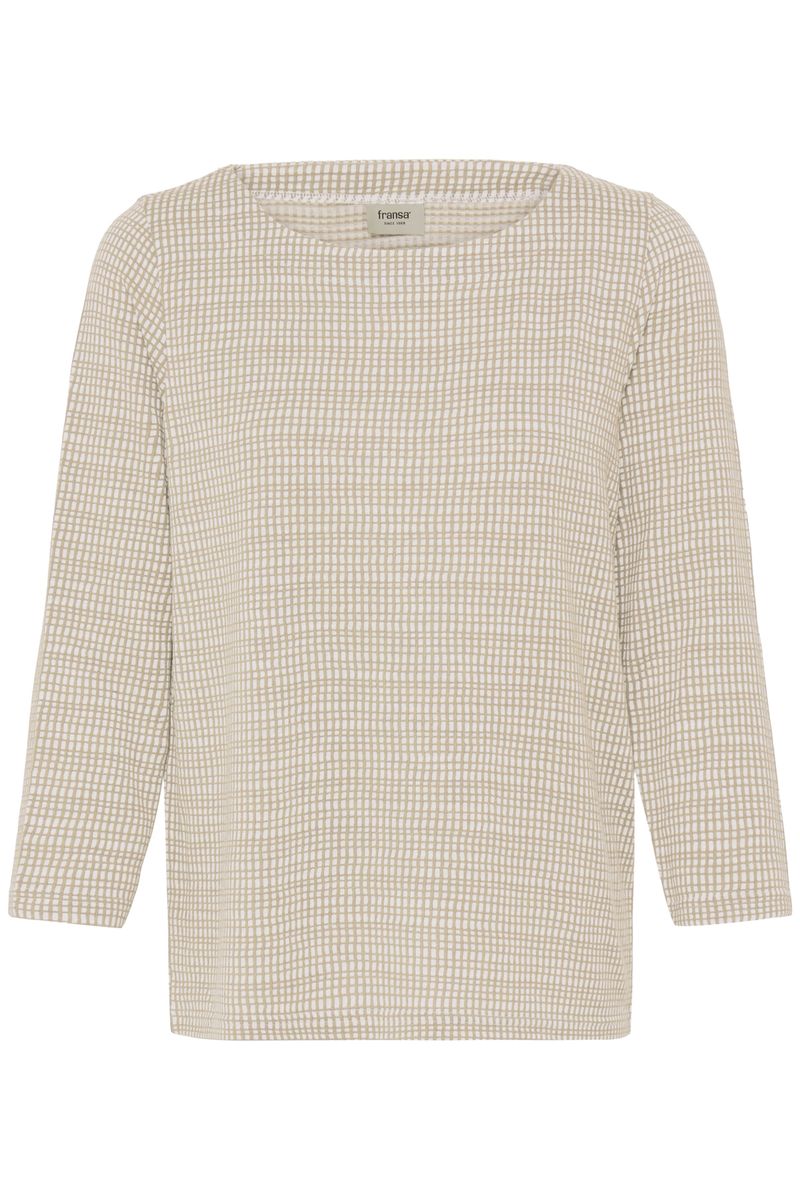 Irene topp beige grid
