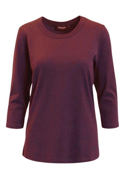 Hovedbilde Mona basic topp burgunder