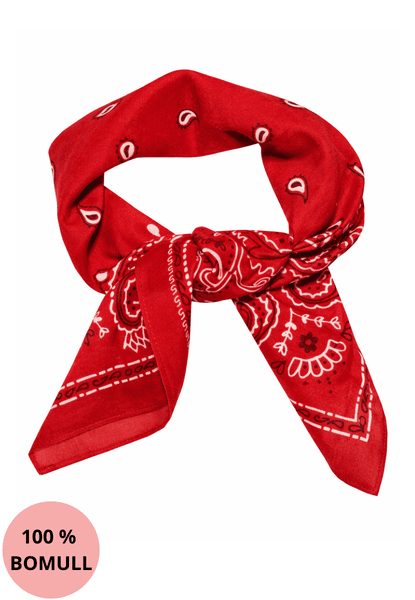 Hovedbilde Bomullskjerf rød