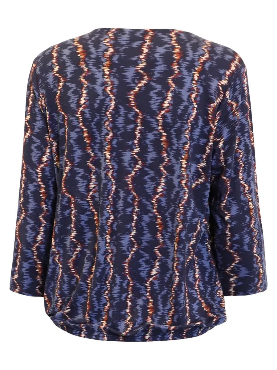 Sissel topp Zidzag blå