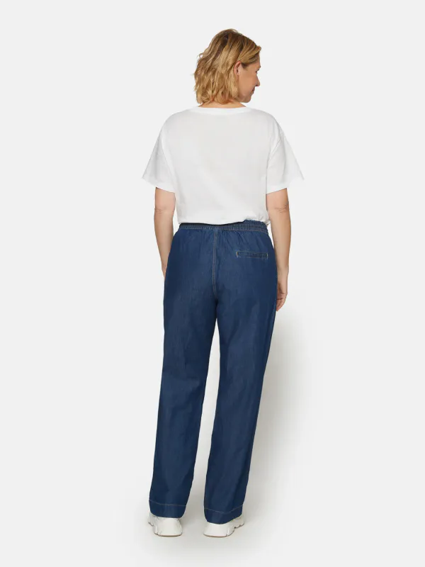 Silje denimbukser med god vidde