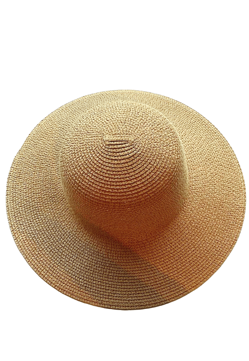 Sommerhatt stråfarget m/ rund brem