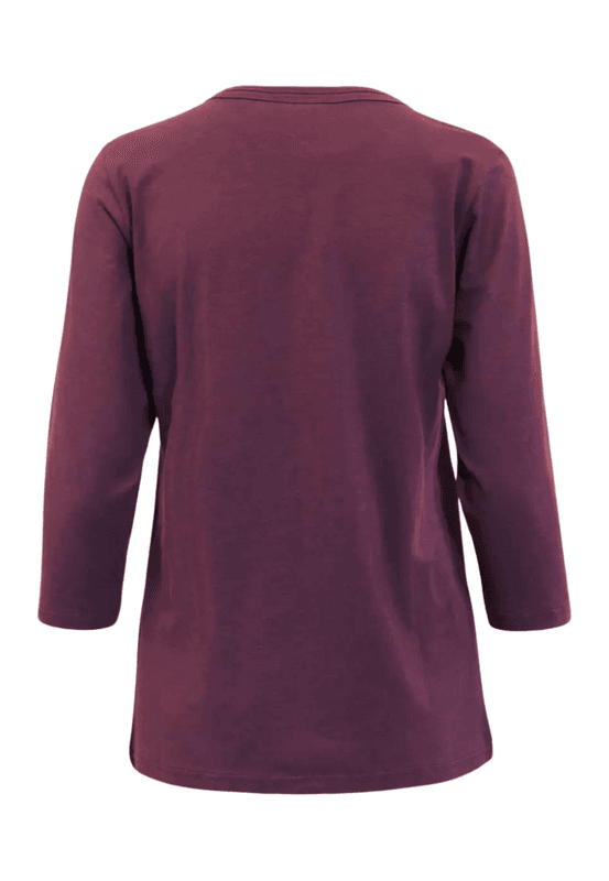 Mona basic topp burgunder