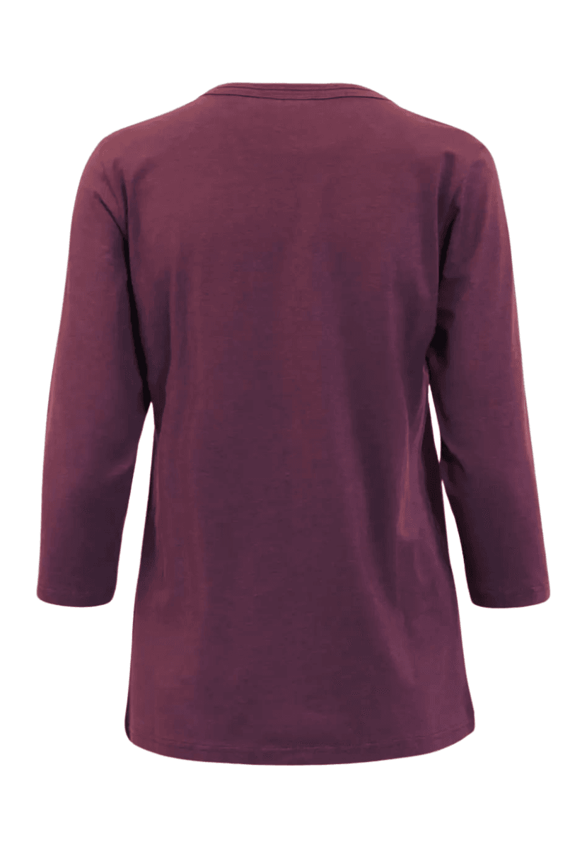 Mona basic topp burgunder