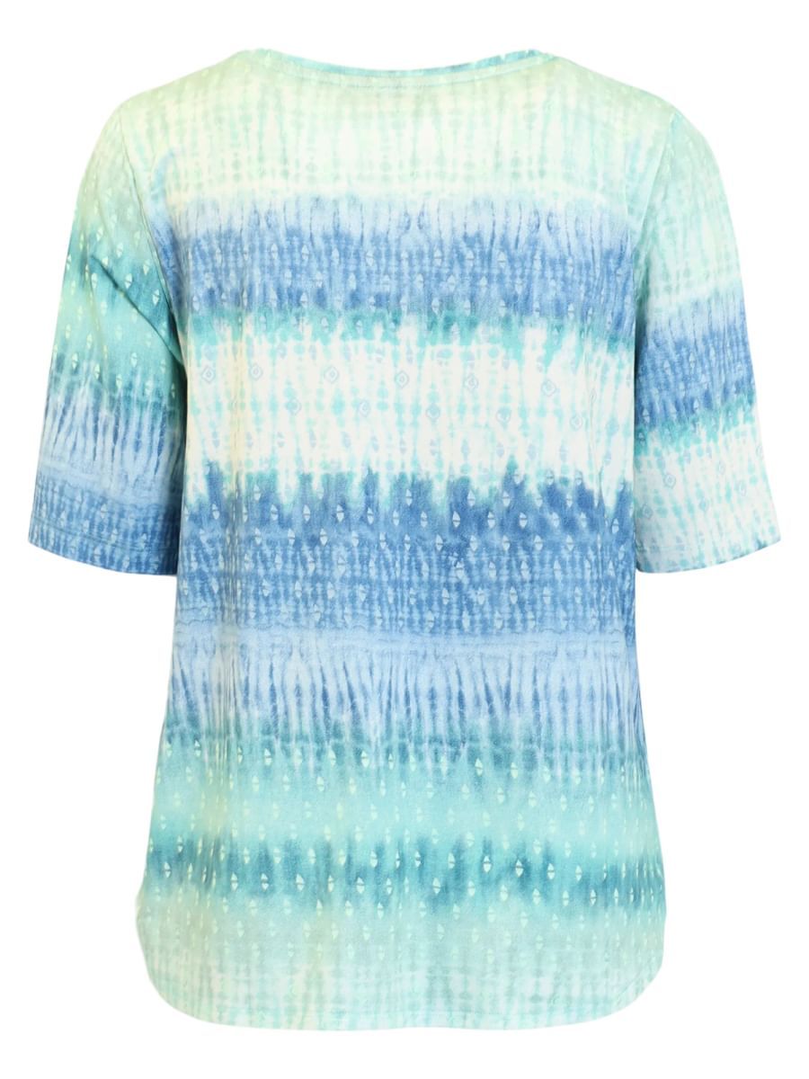 Lisen t-shirt mint batikk
