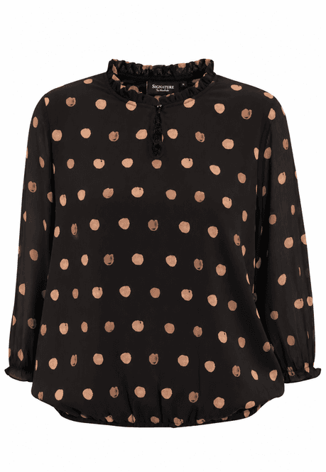 Hovedbilde Vivian bluse prikket beige