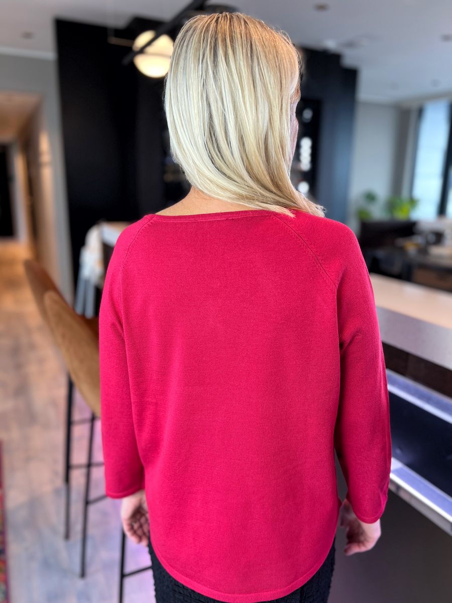 Nelly genser Raspberry