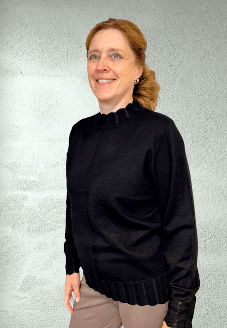 Hovedbilde Kjersti blusegenser svart