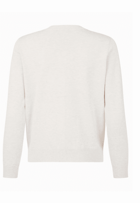 Amalie klassisk cardigan kremhvit
