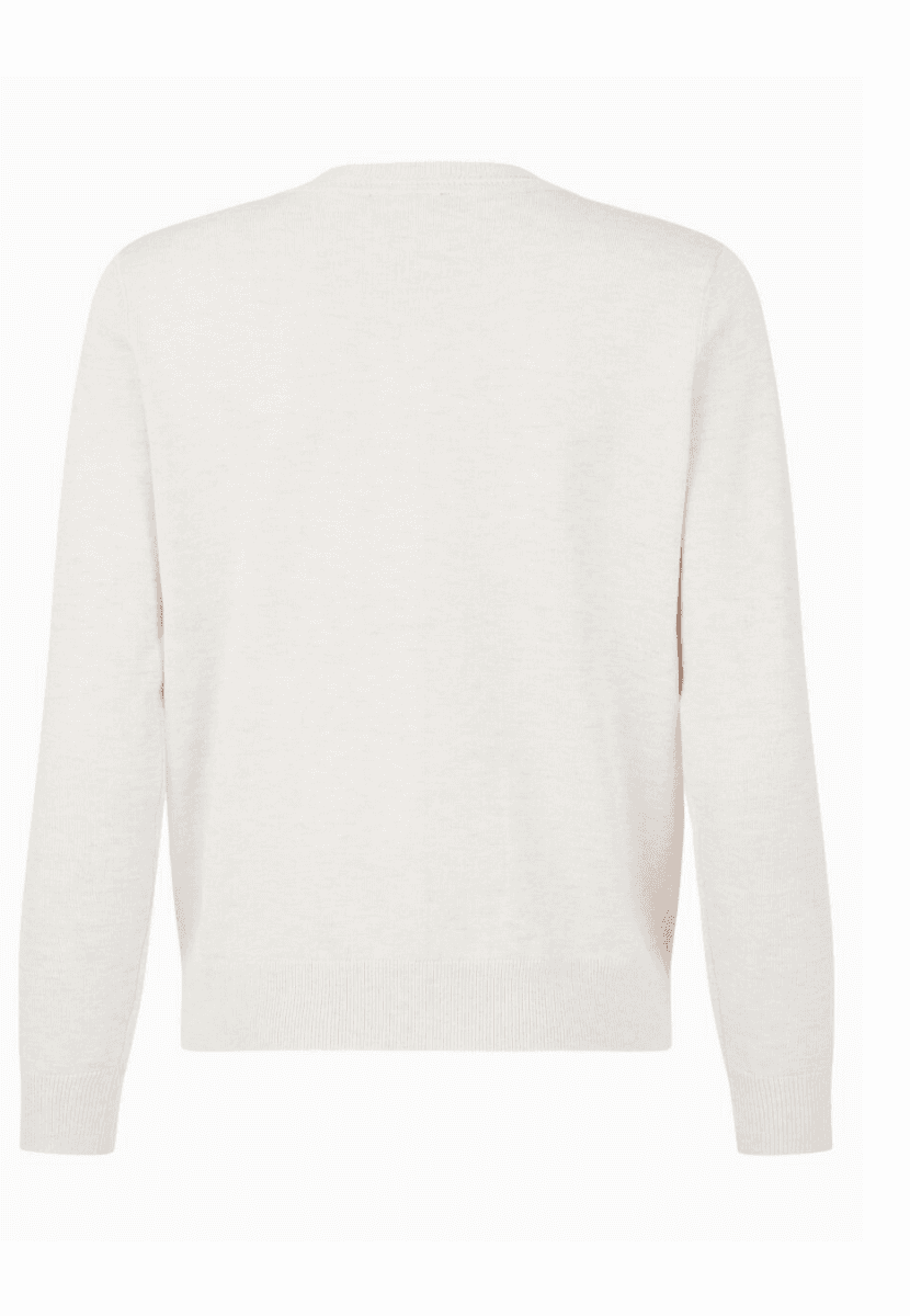Amalie klassisk cardigan kremhvit