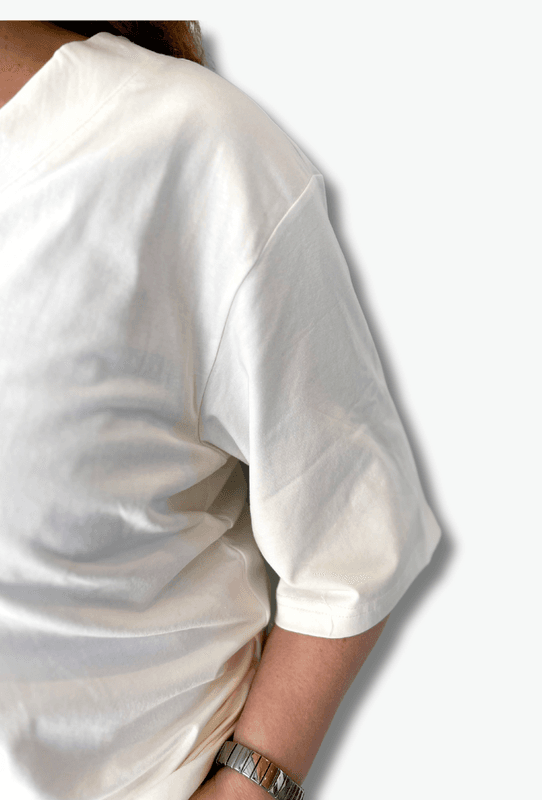 Eli t-shirt kremhvit