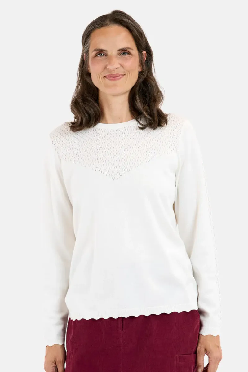 Helga genser offwhite
