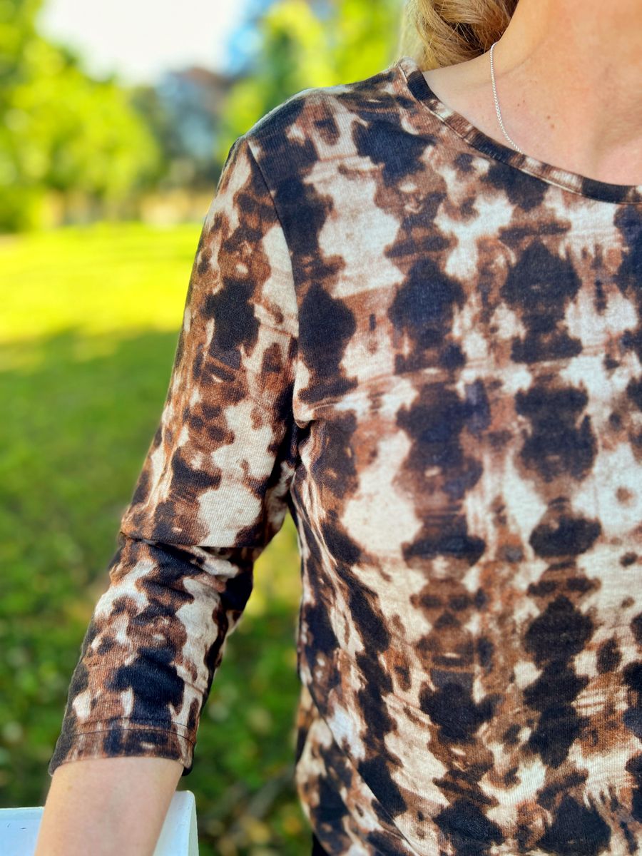 Sissel tynn fleece brown dipdye