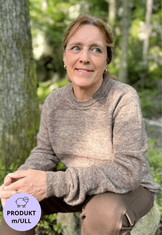 Marion genser m/ull brun melert
