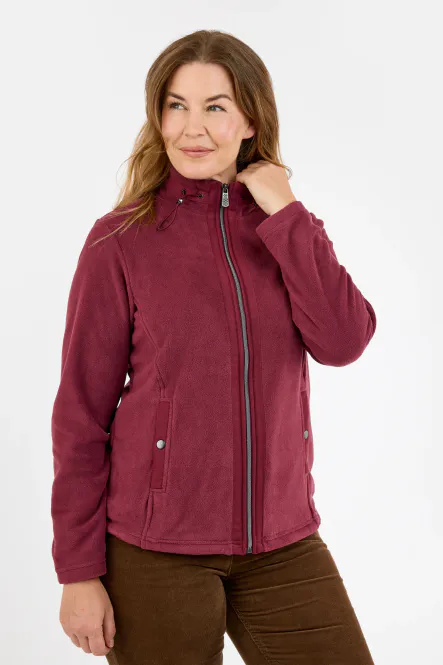Hovedbilde Tora fleece-jakke burgunder