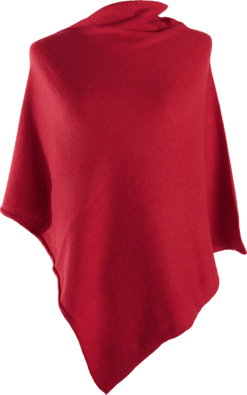 Rød poncho 