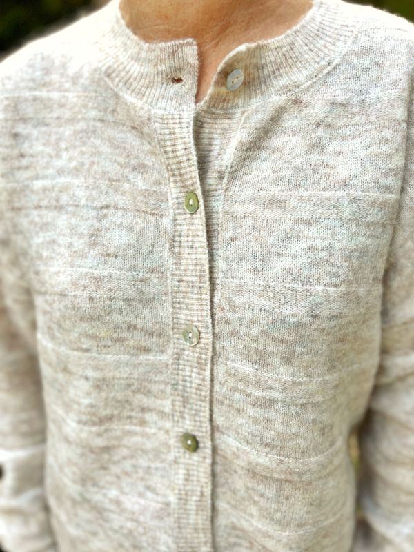 Marion cardigan m/ull havre melert