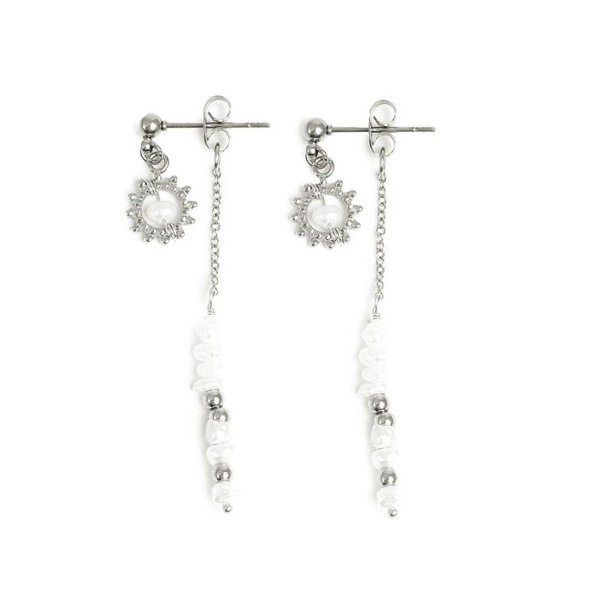 Bak øret øredobber sølv