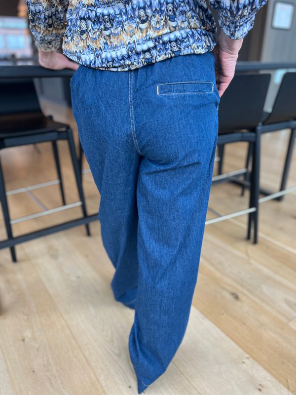 Silje denimbukser med god vidde
